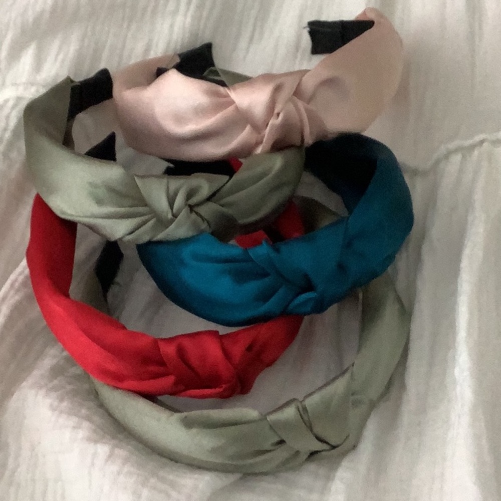 Set of 5 Women’s Satin Knotted Headbands Never Worn